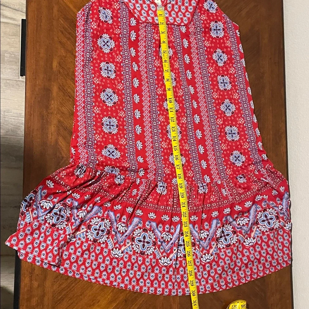 Style & Co. Red and Blue Patterned Dress - Picture 4 of 7